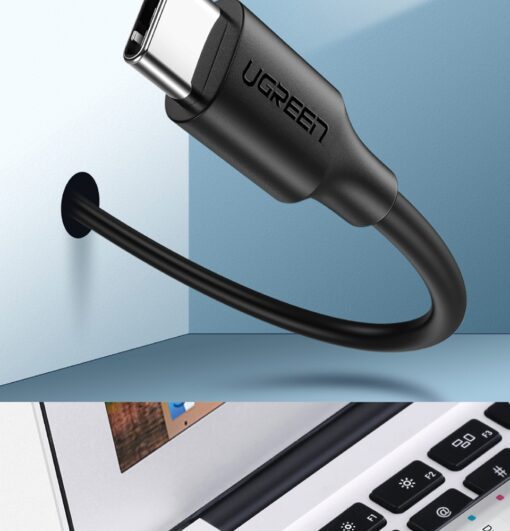 Cáp sạc, dữ liệu USB Type-A 2.0 sang USB Type-C dài 1.5M Ugreen US287 60117 Màu Đen