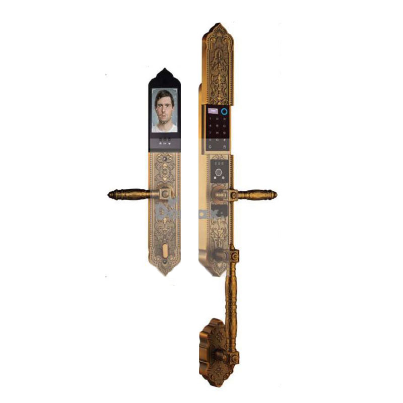 Khóa cửa khuôn mặt đại sảnh Demax SL988 GB BRASS
