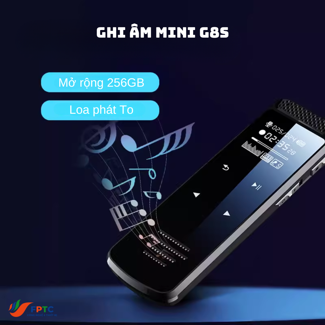 Máy ghi âm chuyên dụng G8S - Ghi âm 24h - Lọc tiếng ồn DPS - (Đầu ghi 7104NI)
