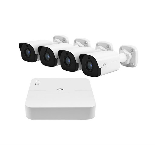 Bộ KIT 4 Camera Uniview 2MP KIT/301-04LB-P4/4*2122LR3-PF40-E, hồng ngoại 30m, chuẩn H265