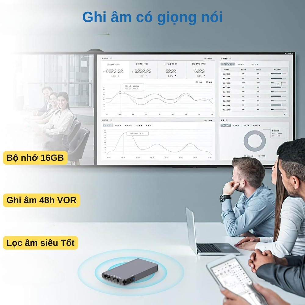 Máy Ghi Âm Q6 Pro: Ghi âm giọng nói 48h - Siêu nhỏ - Lọc âm siêu tốt