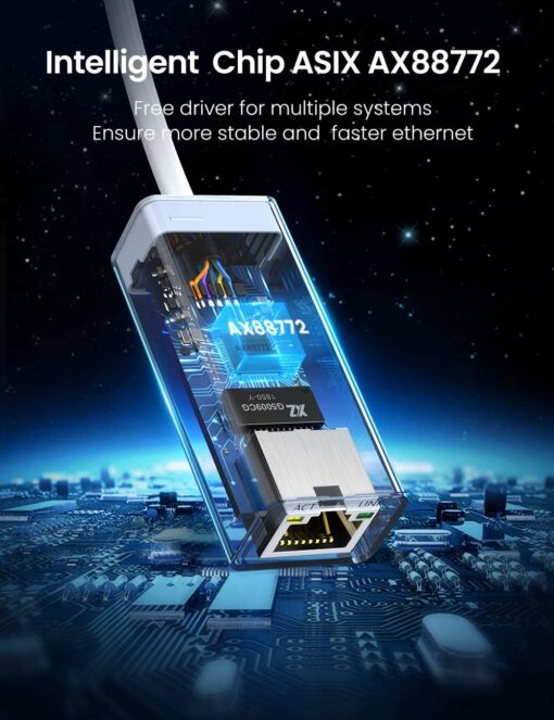 Bộ chuyển đổi USB 2.0 sang LAN 10/100 Mbps CR110 20253 Màu Trắng