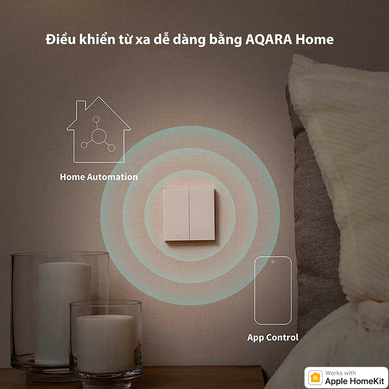 Công tắc thông minh Aqara H1 Trắng EU – Quốc tế QBKG29LM 3 Nút không dây nguội
