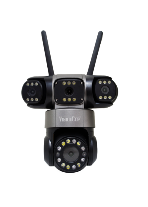 Camera IP wifi không dây 4 ống kính-Hình ảnh siêu nét Đêm Ngày-VSC-IP3080RA-SLW
