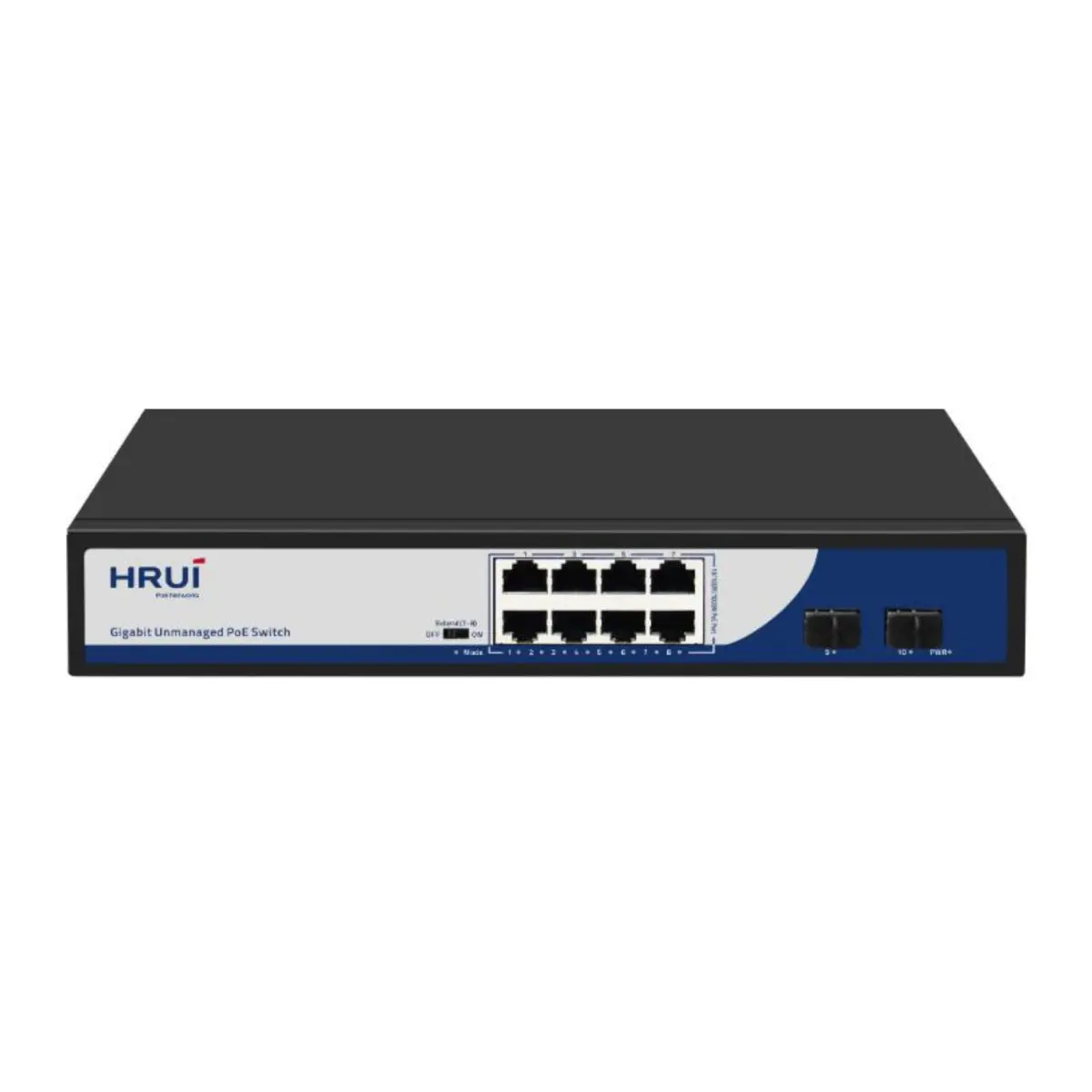 Switch POE 8 Cổng Hrui (10/100/1000M) HR901-AFG-82NS
