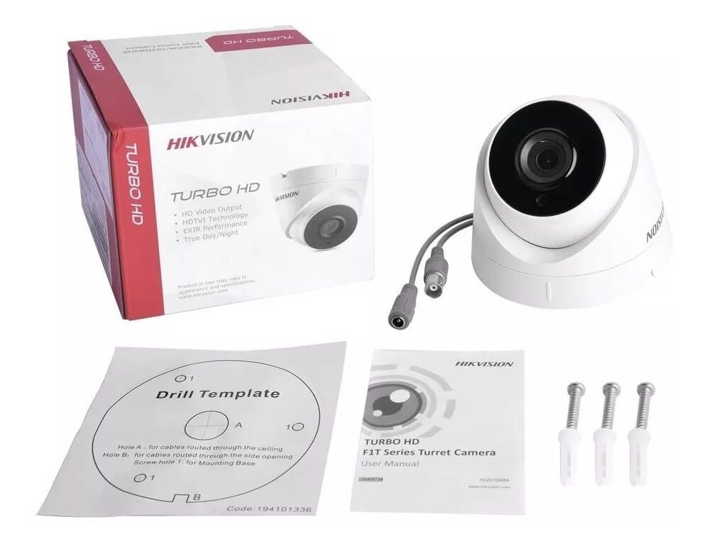 Camera HDTVI Dome 2MP Hikvision DS-2CE56D0T-IT3