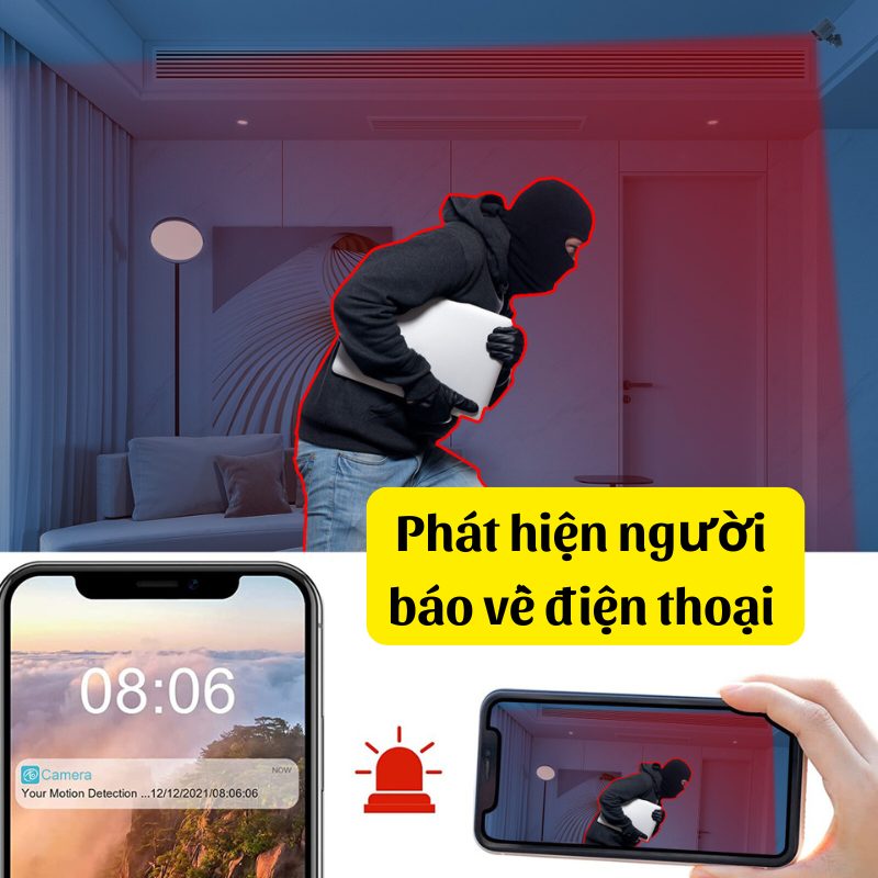 Camera Wifi (BC2) MW6 Full 2K - Hồng ngoại ẩn 10m - Âm thanh rõ - Mini nhỏ gọn - Pin 5 ngày(BC2)