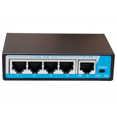 Switch PoE 4 Port HRUI HR901-AF-41 tốc độ 10/100M
