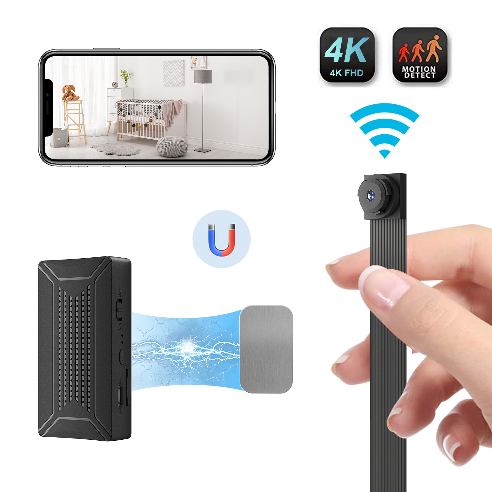 Camera Siêu Mini C6X Pro Nhỏ gọn Full 4K cực Nét