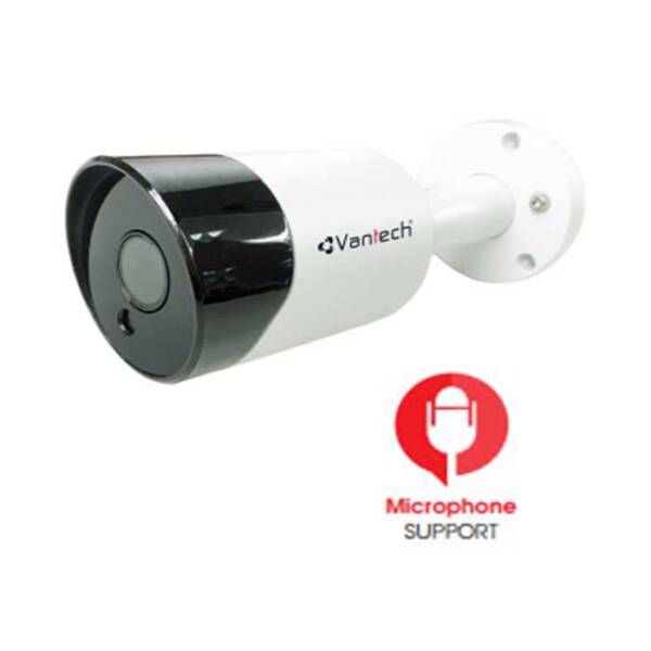 Camera IP Bullet 3MP VANTECH VP-2200IP-M tích hợp Microphone