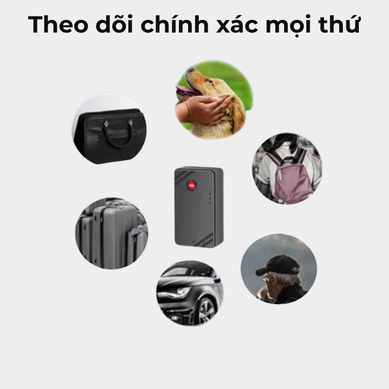 Định vị W07B Pin 9 ngày Mini Siêu Nhỏ - Chính xác 99.99% - Theo dõi thời gian thực