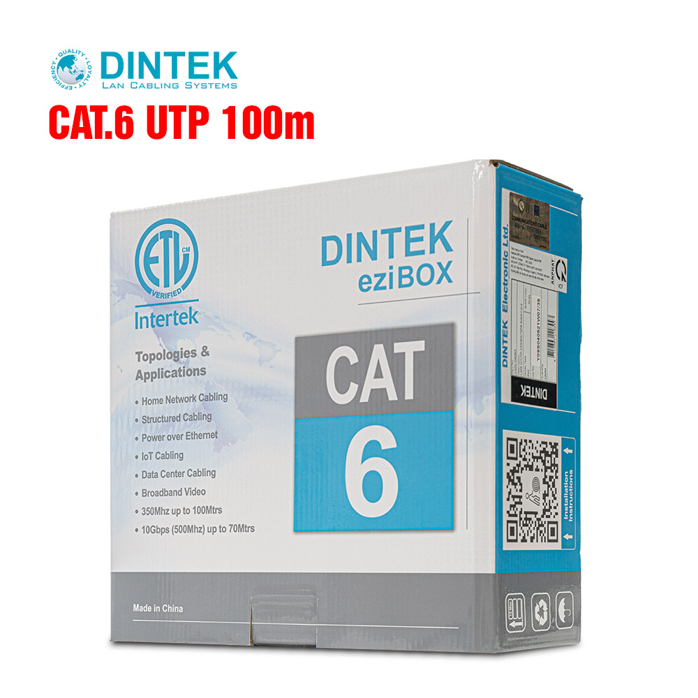 Cáp mạng Dintek CAT.6 UTP 100m (1101-04063)