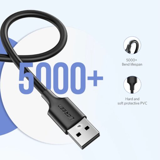 Cáp sạc nhanh Micro USB hỗ trợ sạc nhanh truyền dữ liệu Ugreen US289 60135 Dài 0.5m