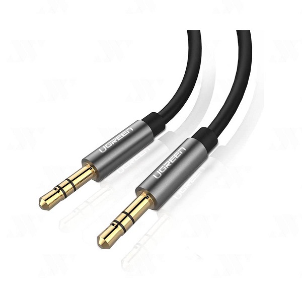 Dây cáp 3.5mm hai đầu đực đầu mạ vàng 24K Ugreen AV119 10732 Dài 0.5m