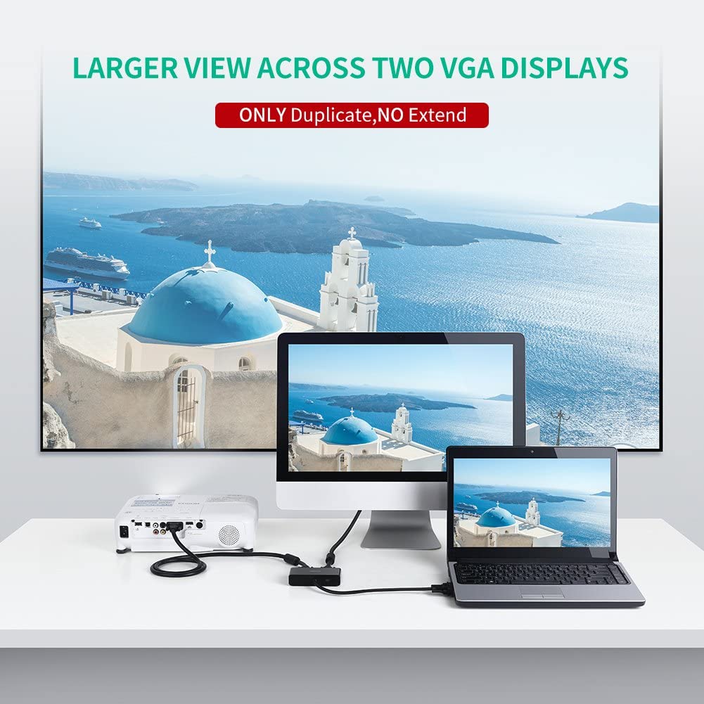 Cáp chia VGA 1 ra 2 UGREEN 20918 Full HD