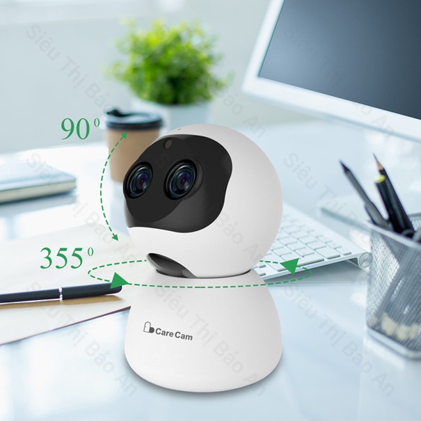 Camera wifi trong nhà xoay 360 độ CARECAM Zoom 10X SM400-CT