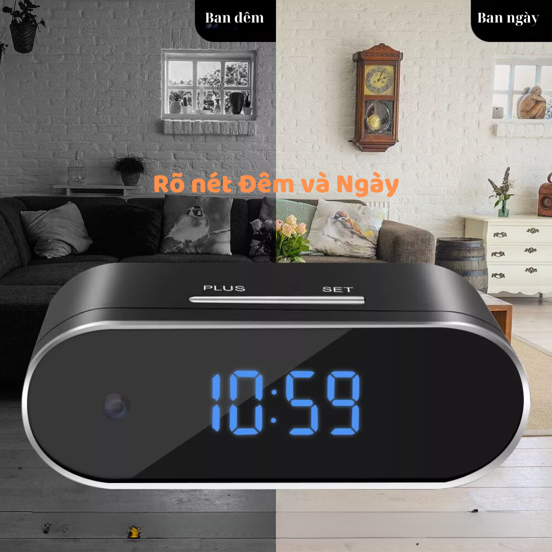 Camera Đồng Hồ WiFi VD-I4 Full HD – Ngụy Trang Kín Đáo, Xem Từ Xa