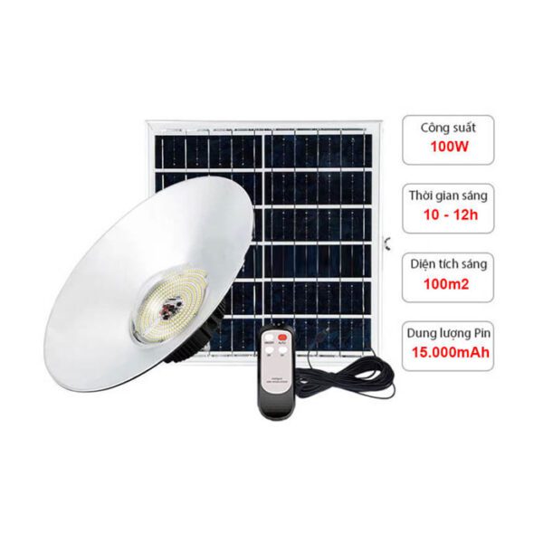 Đèn chóa năng lượng mặt trời JINDIAN JD-6128 100W