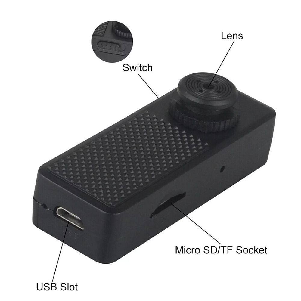 Camera Mini Nút Áo QF8 Full 4K Âm thanh Tốt - Video cực nét