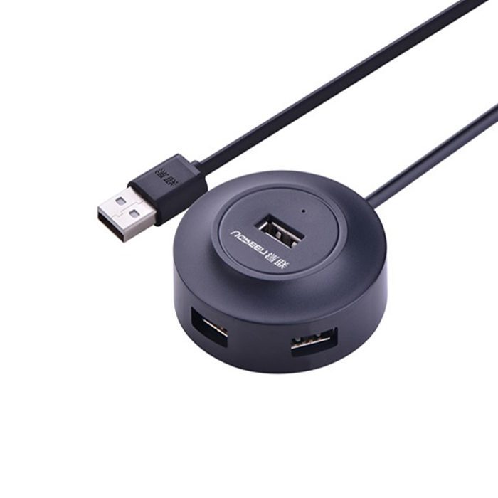 Hub USB Ugreen chia 1 cổng USB2.0 ra 4 cổng USB tốc độ cao CR106 20295 Màu Đen Dài 1.5m