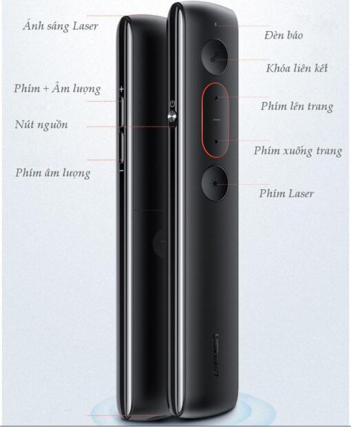 Bút trình chiếu Laser không dây khoảng cách 100m chính hãng Ugreen 60327 cao cấp