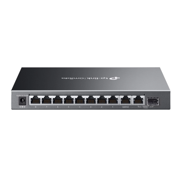 Switch PoE TP-LINK OMADA TL-ES210GMP (10 PoE Gigabit, 2 uplink Gigabit; 1 SFP, 123W)