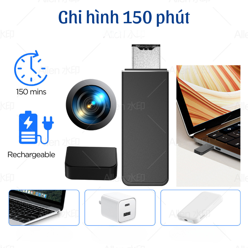 Camera USB - UP1 Độ phân giải Full HD - Âm thanh rõ nét - Tích hợp bộ nhớ 64GB