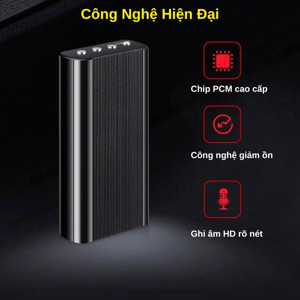 Máy ghi âm M18 – Ghi Âm 260 Giờ Liên Tục, Chống Ồn, Dễ Dùng Một Chạm