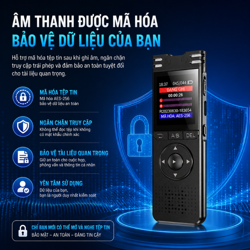 Máy Ghi Âm DS-7108NI-Q1/M – Ghi Âm Siêu Nét 1536Kbps, Pin 50 Giờ, Dễ Dùng