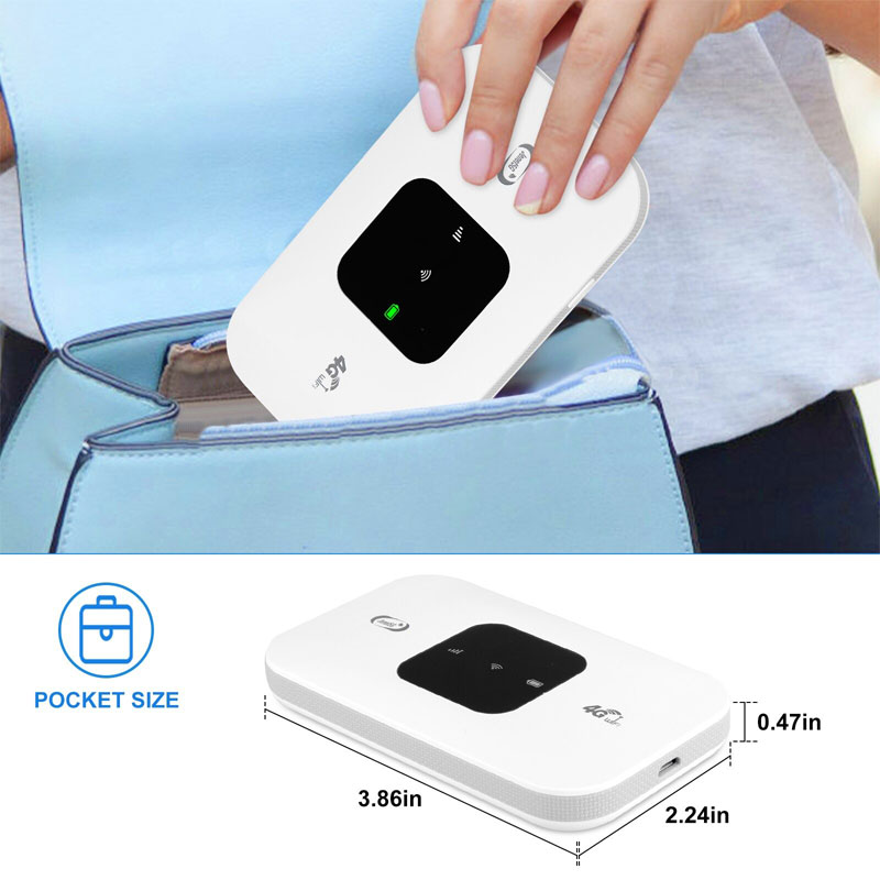 Bộ phát Wifi 4G LTE dùng pin MF800