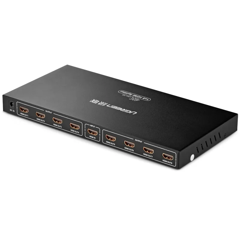 Bộ chia 1 ra 8 cổng HDMI 1.4 Chính hãng Ugreen 40203 hỗ trợ 4Kx2K@30Hz cao cấp
