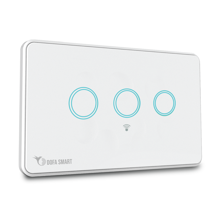 Công tắc thông minh wifi 3 nút bấm DOFA SMART CTCU-WF-CN-03T