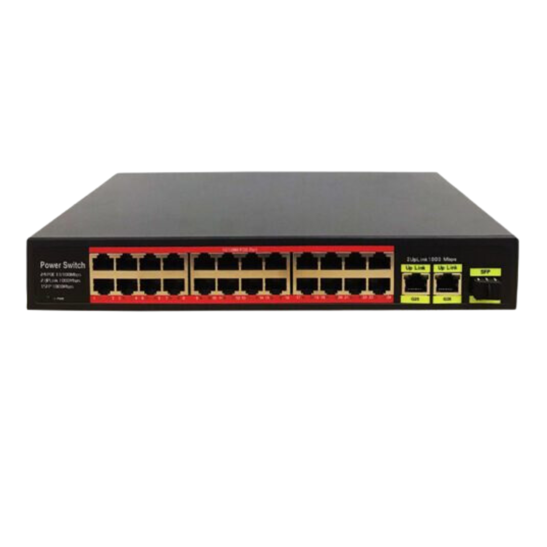 Switch POE 24 cổng OneCam SW-26-24P-B-1SFP