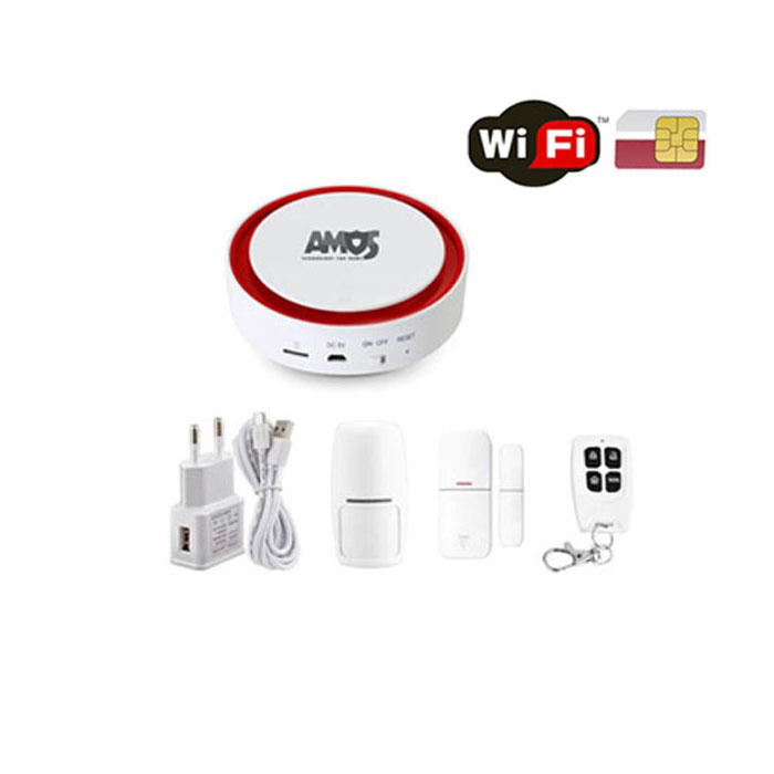 Bộ Kit báo động không dây hỗ trợ Wifi và Sim GW-AMOS2