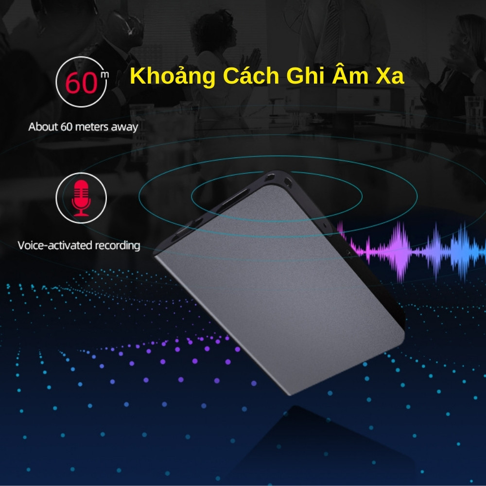 Máy Ghi Âm Q6 Pro: Ghi âm giọng nói 48h - Siêu nhỏ - Lọc âm siêu tốt