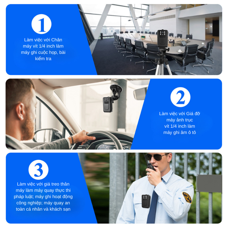 Camera Body 880 V2: Giải pháp giám sát chuyên nghiệp cho công ty bảo vệ