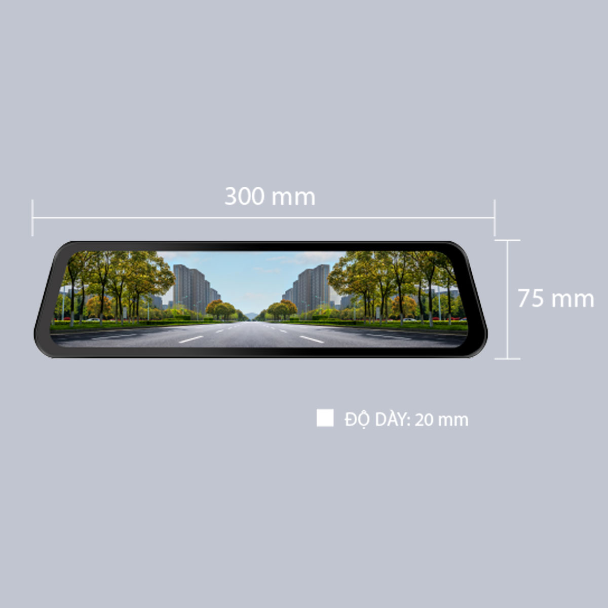 Camera hành trình gắn gương VIETMAP G40 1080P, cảnh báo tốc độ, màn hình cảm ứng, cảnh báo ADAS