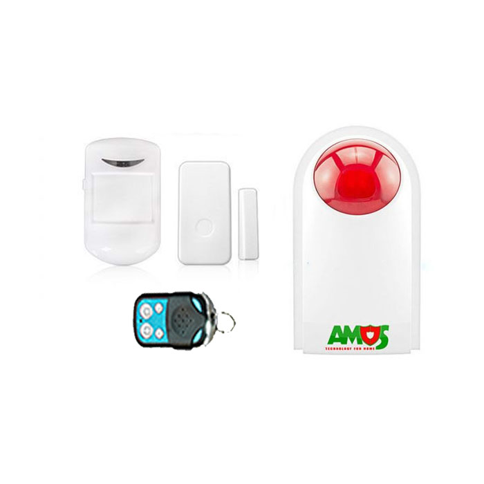 Bộ báo động còi hú ngoài trời không dây AMOS SIREN4