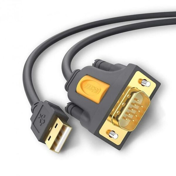 Dây cáp lập trình cổng COM USB 2.0 sang DB9 RS-232 UGREEN CR104 20210 Dài 1m