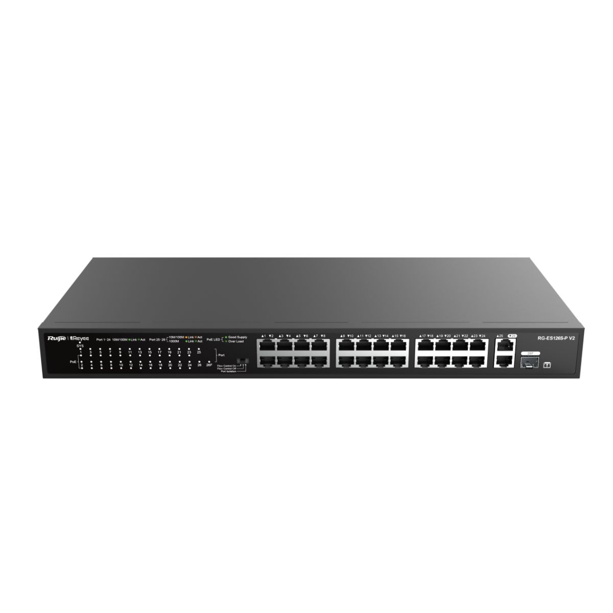 Unmanaged switch 24 cổng RUIJIE RG-ES126S-LP V2