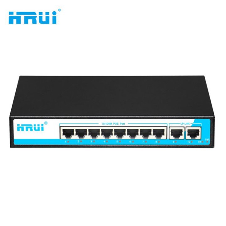 Switch POE Hrui 8 Port HR900-AF-82N