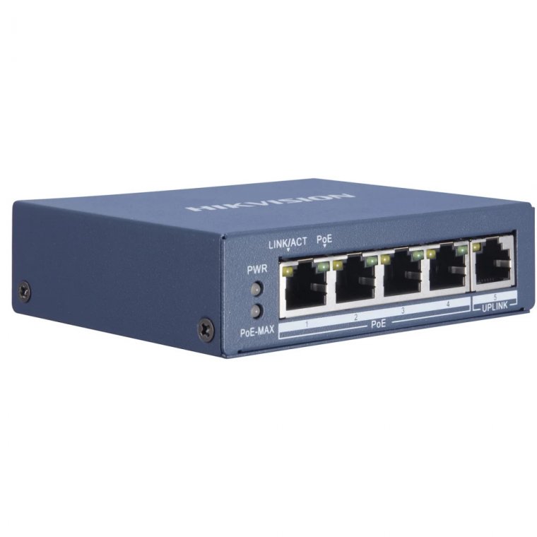 Switch POE GIGABIT 4 cổng PoE 1000Mpbs Hikvision DS-3E0505P-E/M