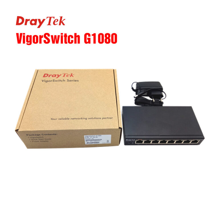 Smart switch 8 port Gigabit Draytek VigorSwitch G1080