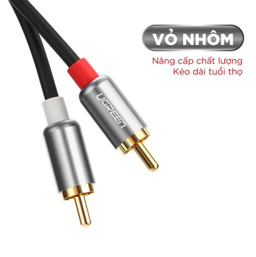 Cáp Audio 2 đầu RCA dài 2m UGREEN AV104 10518