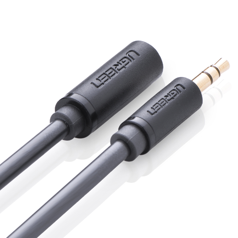 Cáp âm thanh kéo dài hai đầu chuẩn 3.5mm 1 đầu đực 1 đầu cái dài 1M UGREEN AV124 10782