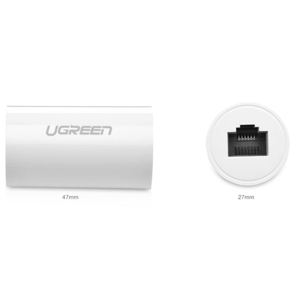 Đầu nối mạng RJ 45 cái sang cái thiết kế đẹp mắt UGREEN 20391