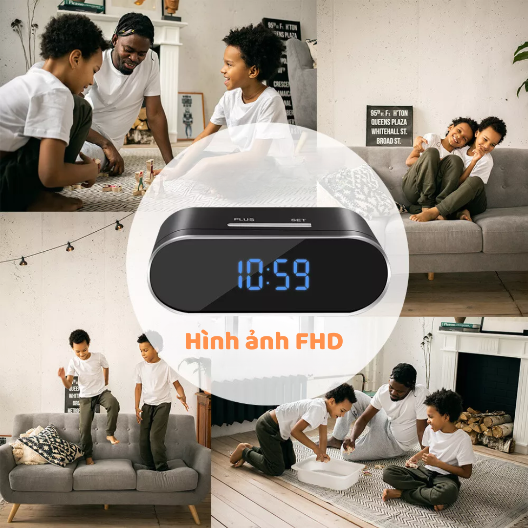 Camera Đồng Hồ WiFi VD-I4 Full HD – Ngụy Trang Kín Đáo, Xem Từ Xa