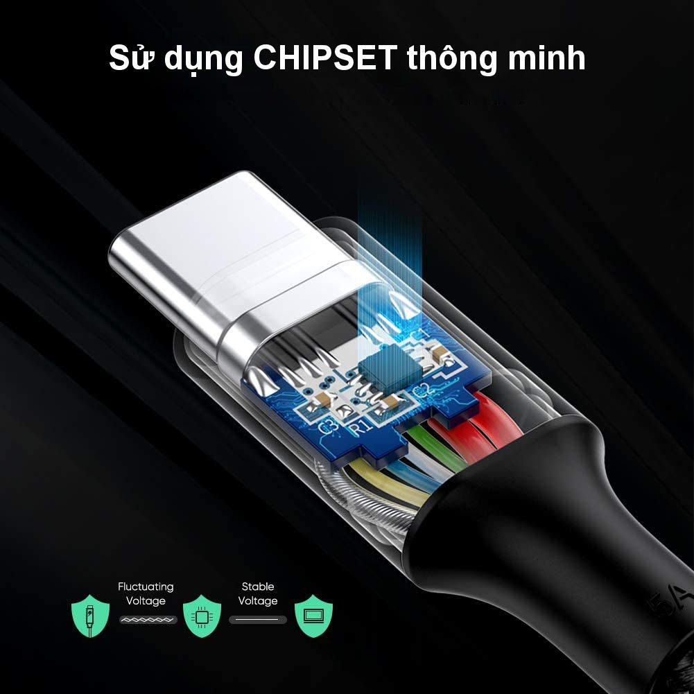 Cáp sạc nhanh 2 đầu Type C sạc nhanh PD100W UGREEN US316 70428 dài 1.5m