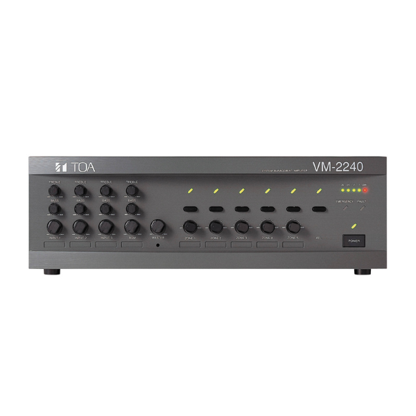 Mixer Amplifier 240W chọn 5 vùng loa TOA VM-2240