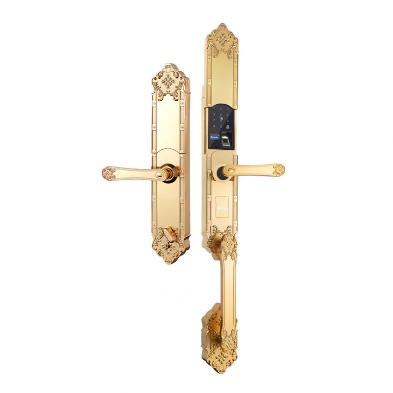 Khóa cửa vân tay đại sảnh Mạ vàng 24K Demax SL819 Gold